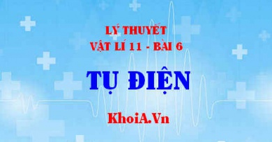Tụ điện, Công thức tính điện dung của tụ điện, Công thức tính năng lượng điện trường trong tụ điện - Vật lý 11 bài 6